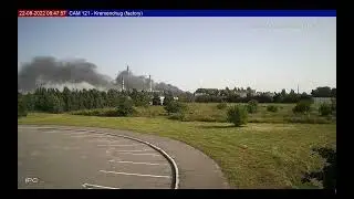 Big fire in Kremenchuk (Kremenchug), Ukraine | 22 Aug 2022