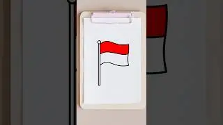 HOW TO DRAW THE FLAG OF INDONESIA