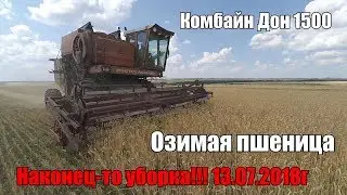 Уборка пшеницы 10.07.2018. Комбайн Дон 1500.