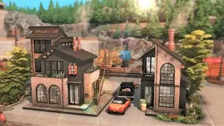 Industrial Loft & Converted Warehouse  | (no cc) The Sims 4 Speed Build