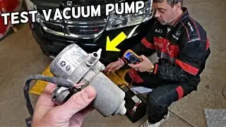 HOW TO TEST BRAKE VACUUM PUMP ON DODGE CHRYSLER JEEP. HARD BRAKE PEDAL, WEAK BRAKES FIX
