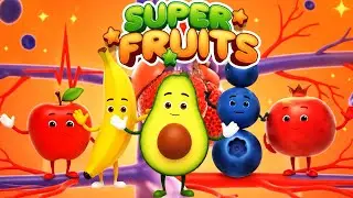 Super Fruit Force:  Superfruits for Amazing Health! | Blueberry, Avocado, Apple, Banana, Pomegranate