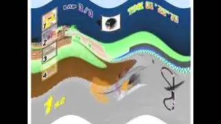 Barney Gumble In Mario Kart 64 (Real N64 Capture) In Siberiaball Productions's Happy