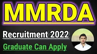 mmrda Mumbai Metropolitan Region Development Authority recruitment 2021 - 2022 | mmrda bharti 2021