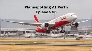 Qantas 100 Years arrives and departs Perth! Planespotting At Perth! (Episode 55)