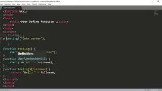 User Define Function - JavaScript