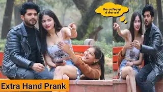 extra hand prank for girls in public|reaction video|extra hand prank video|