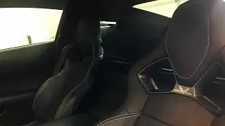 Замена чехла на спинку сиденья Corvette C7