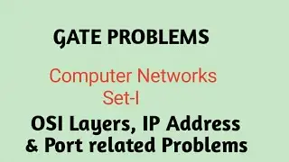 Computer Networks: IP address Problems | Previous year gate questions set- I |   GATE BARC ISRO NET