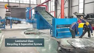 Laminated Glass Recycling & Separation System For Windshields and Safety Glass