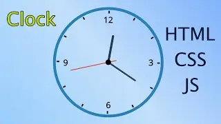 amzing Analog Clock Using Html CSS and JavaScript || easy tutorial html css js