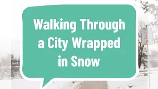 Walking Through a City Wrapped in Snow