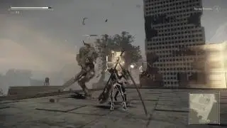 NieR Automata: Robo Dojo - Black Belt: Level 40 Father Servo Fight