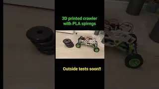 3D printed crawler with PLA springs #shorts #subscribe #rc