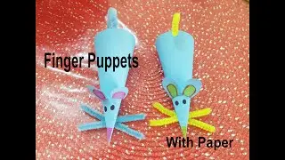 Finger Puppet A Mouse l Step by Step to Follow Easy Making A Mouse l Name It l Enjoy Playing Puppet