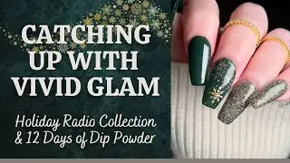 НОВИНКА от Vivid Glam Co // Коллекция Holiday Radio // Зимний пудровый маникюр в домашних условиях