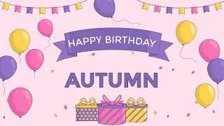 Happy Birthday Picture Frame for Autumn