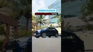 Honda Elevate REAL WORLD MILEAGE tested! ⛽️#HondaElevate #Honda #mileage #shorts