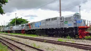 (Exclusivo) SAÍRAM as 3 NOVÍSSIMAS ES43BBi da VLI da FÁBRICA Wabtec HOJE!