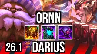 ORNN vs DARIUS (TOP) | EUW Master | 26.1