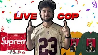 🔴LIVE🔴 Supreme FW23 WEEK 5 - Birthday Live Cop! American Psycho Sweater + Dartboard?!