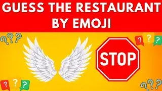 Guess The Restaurant By Emoji Quiz Game || Quizzitorium Quiz Game