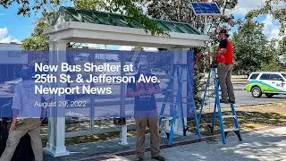 HRT Bus Shelter Install - August 29, 2022