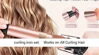 Curling Iron Set 6 in 1 BESTOPE Upgrade Hair Curler Curling Wand with Instant Heat Up Tourmaline