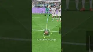 You Can Score From Almost Everywhere With This Free Kick Technique?! #fc24 #fc24tutorial #fifa24