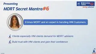 MDRT secret by manisha shoh