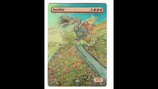 Hostility Full Art & Border Extension MTG Altered Art