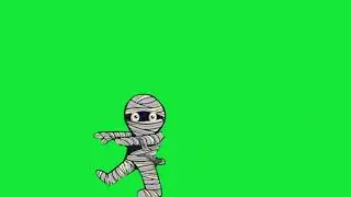 Free    Green Screen Video ,Walking MUMMY