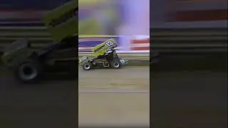 Justin Peck #worldofoutlaws Sprint Car flyby | Shot on VHS 🎥📼