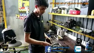 Máy rửa xe áp lực cao - Xử lý mất áp, chảy nước đầu bơm