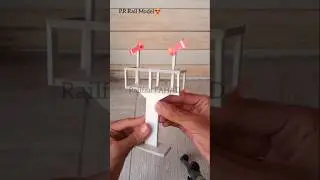 I Am Making Train Signal Model #nicetrain #railwaycontent #toytrain #railtrack