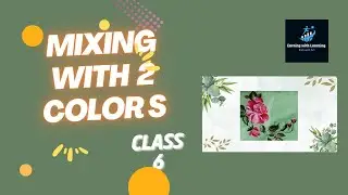 Two Colors Mixing Technique Fabric Painting Basic Course Class * 6, part 1  earning with @E0000l