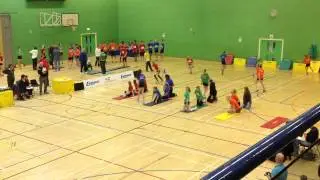 East Mids Regional Final 3 Feb 2013-U13 Girls 4 x 1 Lap Relay