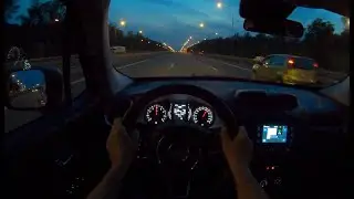 Jeep Renegade Night | 4K POV Test Drive #318 Joe Black