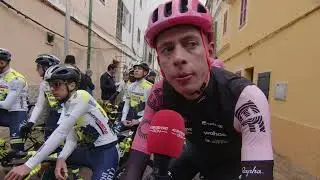 Hugh Carthy - Interview at the start - Trofeo Andratx - Mirador D'es Colomer 2023