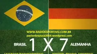 G&eacute;rson vai a loucura com Felip&atilde;o - Alemanha 7x1 Brasil