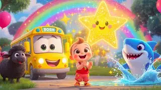 Kids Mix Rhymes & Poems | Wheels on the Bus, Twinkle Twinkle, Baby Shark, Sleeping Bunnies