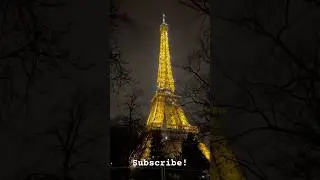 Eiffel Tower Evening Light Show | Paris Magic at Night #travel
