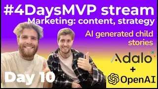 Day 10, marketing strategy and content. #4daysMVP, #mvp built with #nocode and #gpt3 API