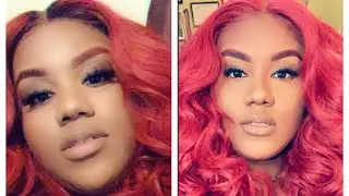 Houston... We have NO problem hunty | It&rsquo;s a wig | Swiss lace Houston in Vivid Red | wigtypes.com