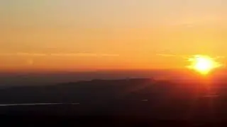 Keeper Hill Summit, Tipperary, Ireland. Sunset 24 Jul 2021 - Time lapse