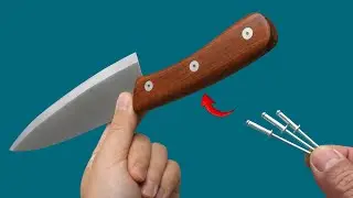 Repairing a broken knife handle: The simplest method in just 4 minutes.creative