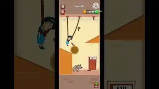 Save the wife cut the rope game level 234🍄 Husband wife gameplay🌹#Short#Shorts🦊#shortsfeed#Viral🏌️