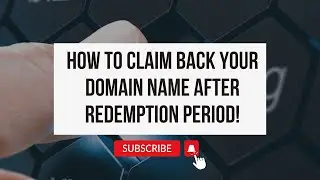 How to claim back your domain name after redemption period