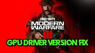Fix: GPU Driver Version Error | COD MW3 Tutorial