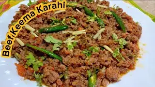 Spicy Beef Keema Karahi recipe🔥🍽️ | Minced Beef Karahi recipe | quick & delicious